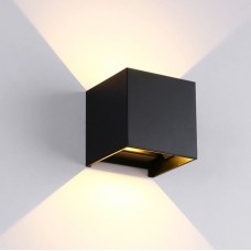 Φωτιστικό Απλίκα LED 10W 230V 800lm 4000K Λευκό Φως Ημέρας Αλουμινίου Μαύρο IP54 969LED100S/BL